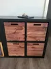 4er set Holzkiste Holzbox Vintage Ocker passend für Ikea Produktbild-Vorschau 4