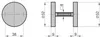 BASI ZBR 3110 S/S Blind, Edelstahl, Stahl, 3,8 cm, 4,5 cm, Produktbild-Vorschau 2
