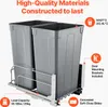 Poubelle coulissante VEVOR (50 Qt x2), double poubelle de Voir les images du produit 3