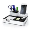 MONOLITH Desk Organizer 3 USB Ladeanschlüsse schwarz/weiß Produktbild-Vorschau 3