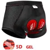 5D Gel Fahrradhose Herren Damen Sitzpolster Radhose Produktbild-Vorschau 1