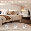 Stauraumbett 140x200cm mit Höhenverstellbares Kopfteil, Produktbild-Vorschau 5