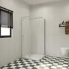 85x70cm 195cm 6mm Nano Glastür Duschkabine Falttür Produktbild-Vorschau 1