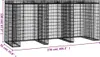 vidaXL Gabionen-Mülltonnenbox 270x91x120 cm Verzinktes Produktbild-Vorschau 6
