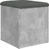Sitzbank mit Stauraum Betongrau 42x42x45 cm Holzwerkstoff Produktbild-Vorschau 6