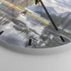 Wanduhr - Rund - Glasuhr - See Landschaft Natur - 30x30cm - Produktbild-Vorschau 5