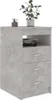vidaXL Sideboard mit Schubladen Betongrau 40x50x76 cm Produktbild-Vorschau 3