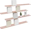 vidaXL Mensola sospesa, 4 pezzi, rosa, 100 x 9 x 2,5 cm, Anteprima dell’immagine prodotto 3