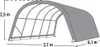ShelterLogic Folien Weidezelt Zeltgarage Run-In-Shed Grün Produktbild-Vorschau 7