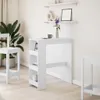 vidaXL Barový stůl s policí bílý 90x40x103,5 cm materiál na Náhled obrázku produktu 3