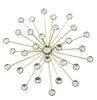3x 3D Wanddeko "Kristall-Blüte" aus Metall & Glassteinen, Produktbild-Vorschau 3