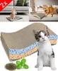 2x Kratzbretter mit Minze für Katzen | Kratzbrett aus Pappe Produktbild-Vorschau 1