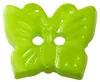 10 Kinderknöpfe Schmetterling, 16 x 13 mm, hellgrün Produktbild-Vorschau 1