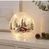 formano LED Deko-Kugel Winterhaus 12 cm Glas Timer Produktbild-Vorschau 10