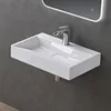 doporro Lavabo Suspendu avec Bonde Vasque à Poser Blanc Voir les images du produit 1