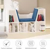 HOMCOM Bibliothèque banc 2 en 1 avec coussins de siège, Voir les images du produit 7