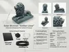 Löwe Solar Brunnen Wasserspeier solarbetrieben – Teichfigur Produktbild-Vorschau 3