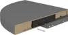 vidaXL Étagère suspendue d'angle gris brillant 35x35x3,8 cm Voir les images du produit 12