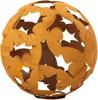 Gartenkugel Dekorative Lampe für Kerzen Stahl Rost Kugel im Produktbild-Vorschau 2