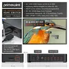A collage of images showing a Primewire HDMI switch, its features, and dimensions. Náhľad obrázku produktu