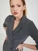 Orsay Weiß-Schwarzes gemustertes Damenkleid Produktbild-Vorschau 4