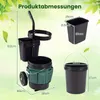 Wózek ogrodowy COSTWAY z 2 kołami, stalowy wózek na Podgląd zdjęcia produktu 3