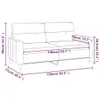 The Living Store 2-Sitzer-Sofa Creme 140 cm Stoff Produktbild-Vorschau 9
