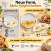 Mikrowellen Eierform, Eierkocher 3er Set, Dampfgarform aus Produktbild-Vorschau 3