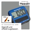A blue electronic parking disc with a digital display showing the time, placed next to a German Kraftfahrt-Bundesamt sticker. Náhľad obrázku produktu