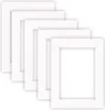 A stack of white picture frames on a white background. Produktbild-Vorschau