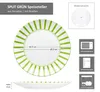 Split vert rayé 6x Assiette plate Ø27cm Porcelaine 6 Voir les images du produit 6