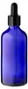5x Blaue Glasflasche 100 ml mit schwarzer Pipette Produktbild-Vorschau 3