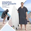 Mikrofaser Badeponcho Damen & Herren, Umziehhilfe & Produktbild-Vorschau 3