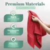Frottier Handtücher 8er Pack 50x100cm, 100% Baumwolle, Rot Produktbild-Vorschau 4