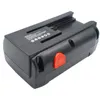 A black battery pack with an orange release button, shown from a slightly elevated side angle against a white background. Náhled obrázku produktu