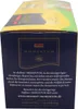 The image shows the side of a tea box with branding and descriptive text. Produktbild-Vorschau