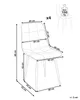 BELIANI Esszimmerstühle 4er Set Beige aus Samtstoff mit Produktbild-Vorschau 3