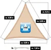 Tenda da sole UV permeabile all'acqua 8x8x8 Triangolare - Anteprima dell’immagine prodotto 5