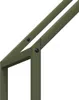 vidaXL Porta legna verde oliva 40x25x120 cm Acciaio Anteprima dell’immagine prodotto 7