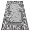 BCF Tapis Morad TRIO fleurs, feuilles classique - gris gris Voir les images du produit 1