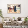 Gerahmtes Poster - Rahmen in heller Eiche - Surfen Strand Produktbild-Vorschau 6