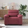Sillón vidaXL, color burdeos, 100x81x84 cm, tapizado en Vista previa de la imagen del producto 3