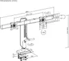 VDD - Monitorarm - höhenverstellbar - 2 Monitore - klemmbar Produktbild-Vorschau 2