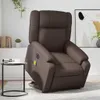 vidaXL Massagesessel mit Aufstehhilfe Elektrisch Braun Produktbild-Vorschau 2