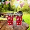 Relaxdays Trinkgläser 4er Set, Kaktus-Motiv, Deckel & Produktbild-Vorschau 2