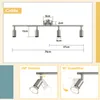 ZMH LED Deckenstrahler 4 Flammig Wohnzimmer Deckenleuchte Produktbild-Vorschau 2