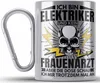 Trendation - Elektriker Edelstahl Tasse Karabiner Geschenk Produktbild-Vorschau 1
