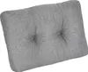 A gray tufted cushion on a white background. Produktbild-Vorschau