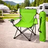 Anglersessel mit Getränkehalter und Tasche Lime Produktbild-Vorschau