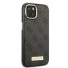 A black and gray patterned iPhone case with a gold accent and the Guess logo. Náhled obrázku produktu